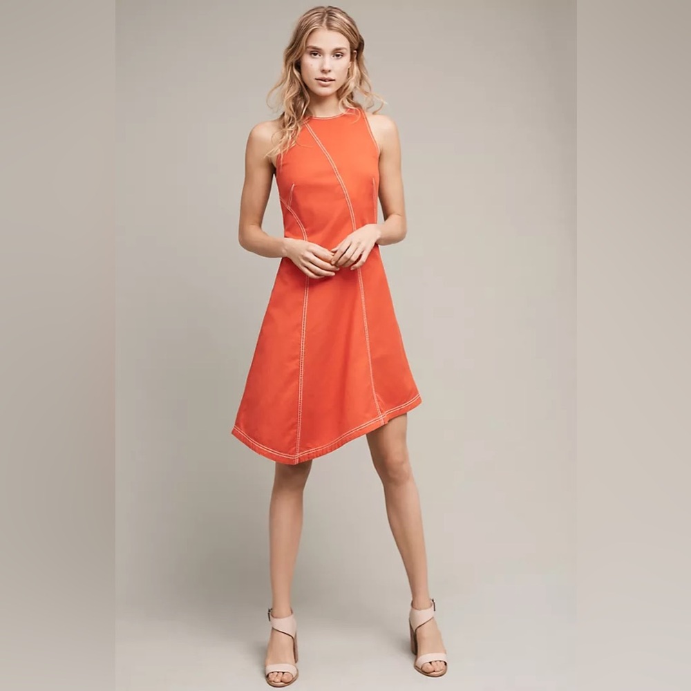 Orange Sleeveless Dress